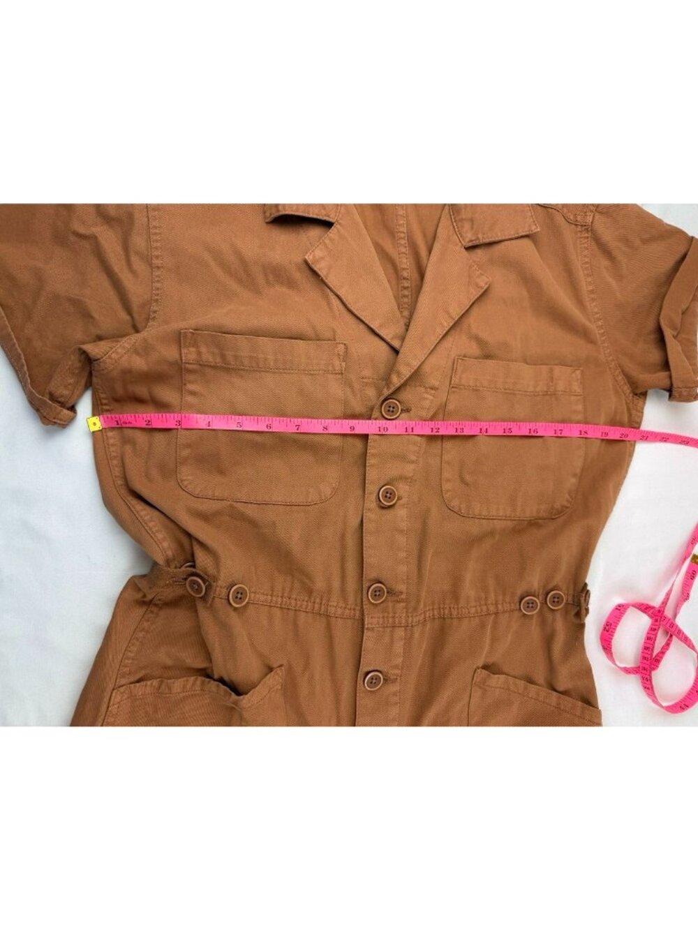 Pistola Grover Short-Sleeve Cotton Field Jumpsuit Size Medium - Picture 11 of 12